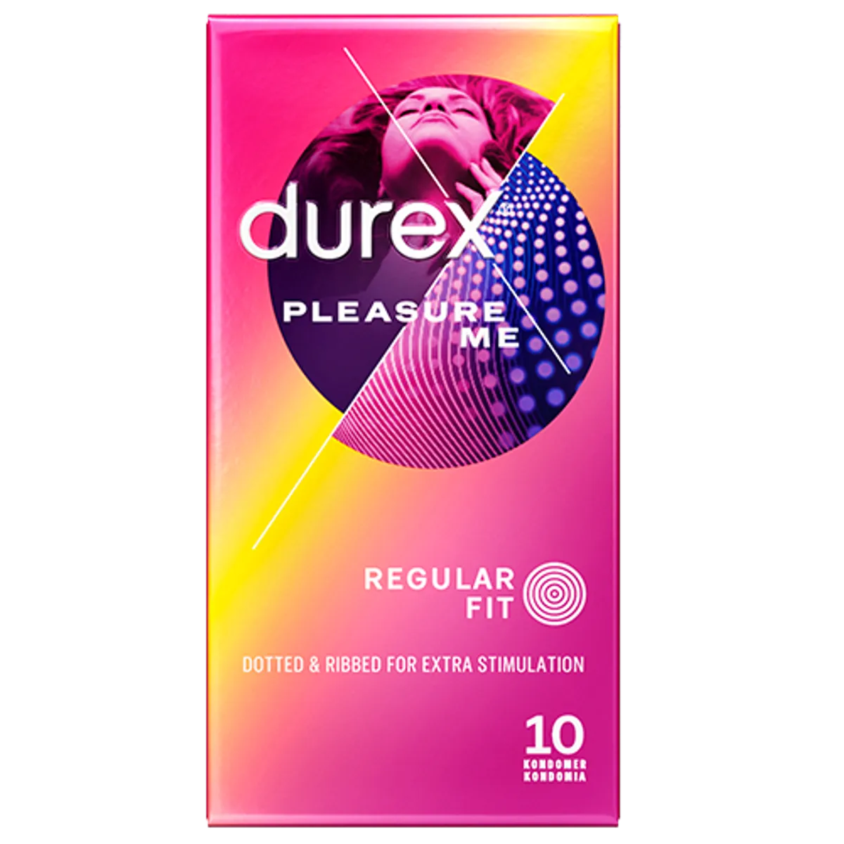 Durex Pleasure Me Kondomer Regular Fit (10 stk)