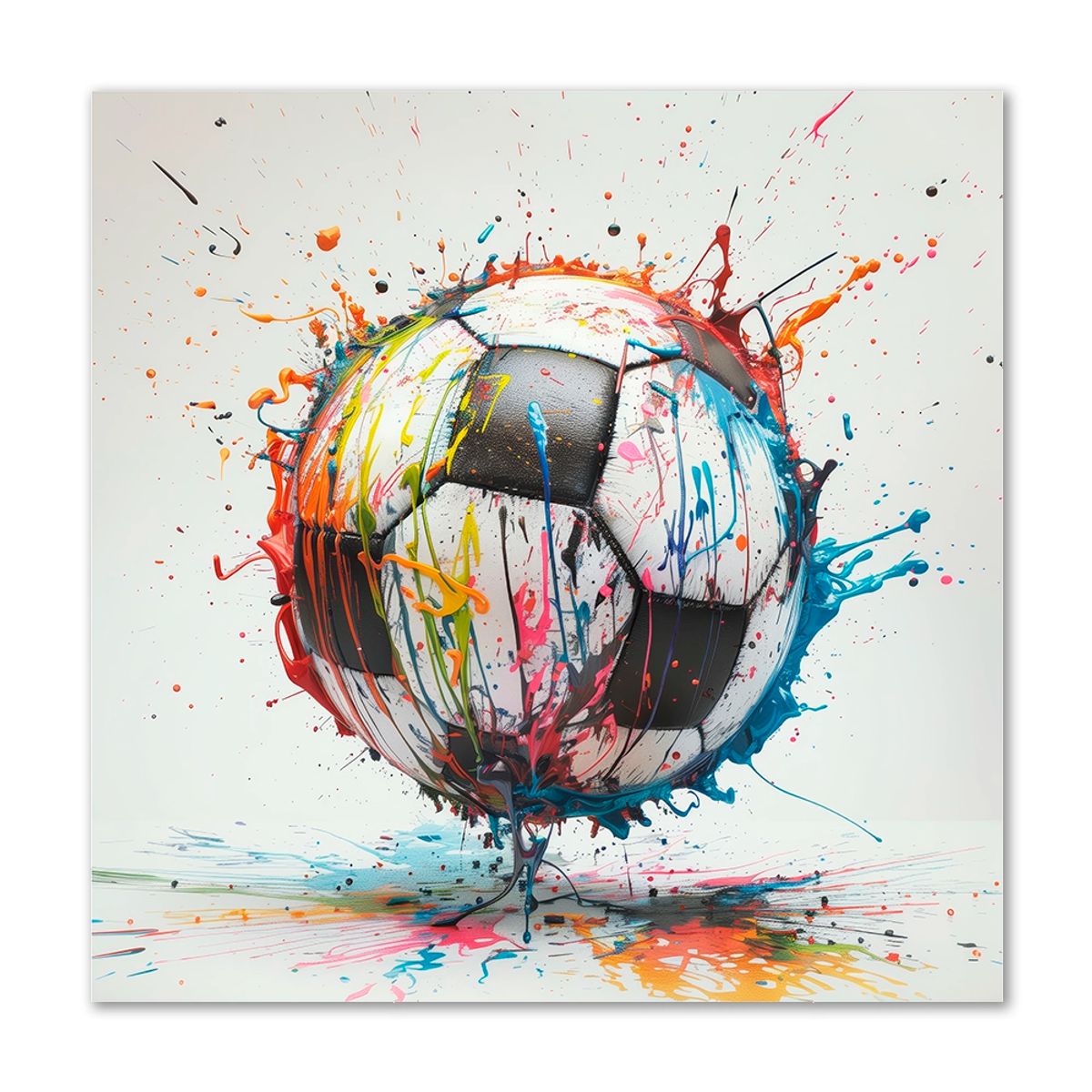 Dynamic Dribble - 100x100 cm. - Ingen