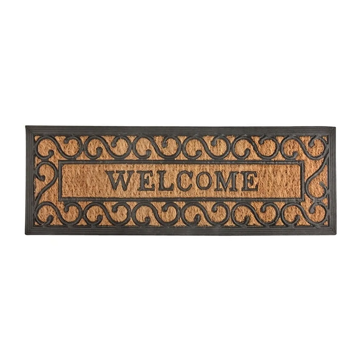 Dørmåtte "Welcome" | Gummi/kokos | 75x25 cm