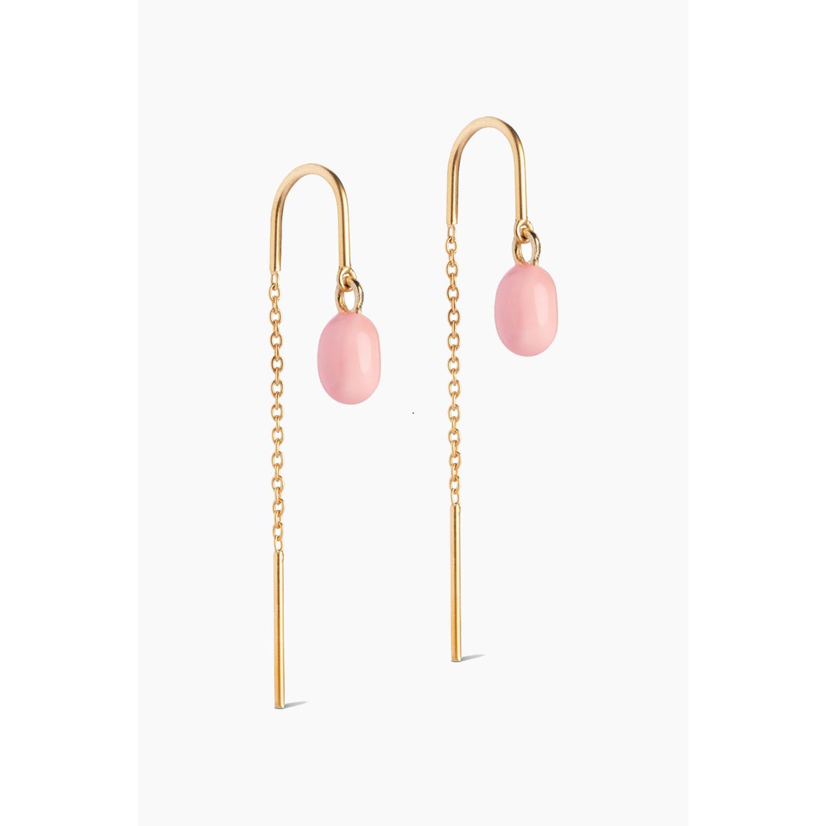 Earring Eleanor - Light Pink - ENAMEL - Pink One Size