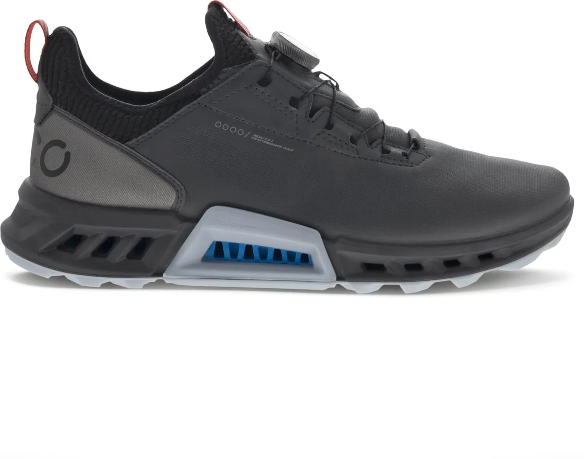 Ecco Biom C4 BOA Vandtætte Herre Golfsko Uden Spikes - Magnet/Black - Str. 45 Normal