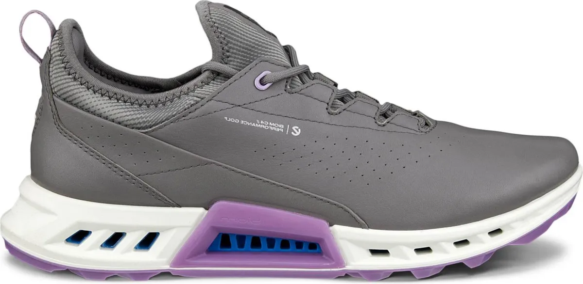 Ecco Biom C4 Vandtætte Dame Golfsko Uden Spikes - Steel/Lavender Mist - Str. 37 Normal