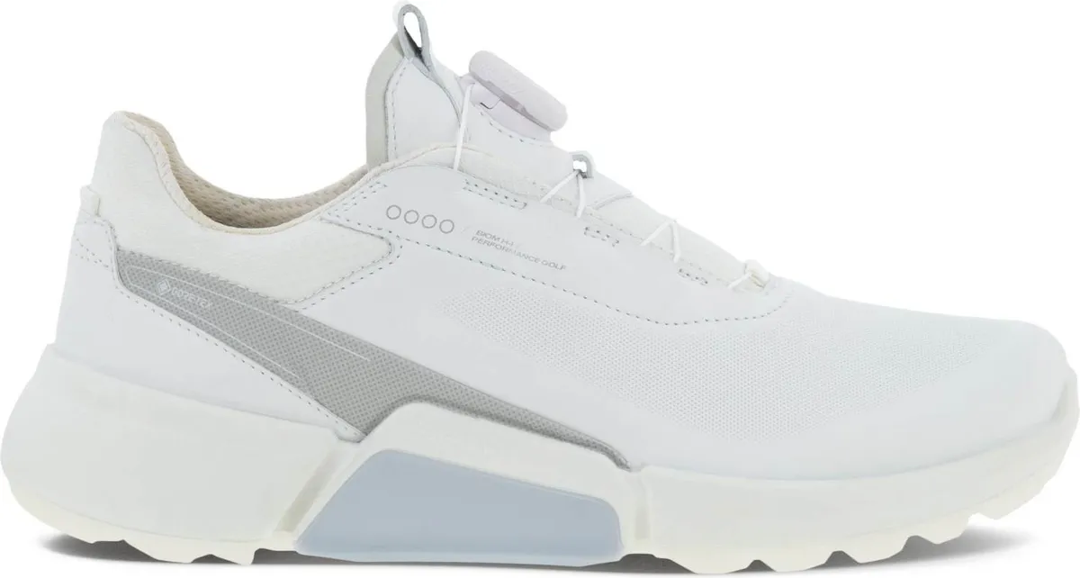 Ecco Biom Hybrid 4 (2023) BOA Vandtætte Dame Golfsko Uden Spikes - White/Concrete - Str. 36 Normal