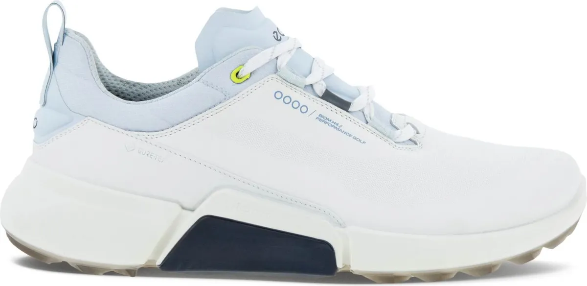 Ecco Biom Hybrid 4 (2023) Vandtætte Herre Golfsko Uden Spikes - White/Air - Str. 40 Normal