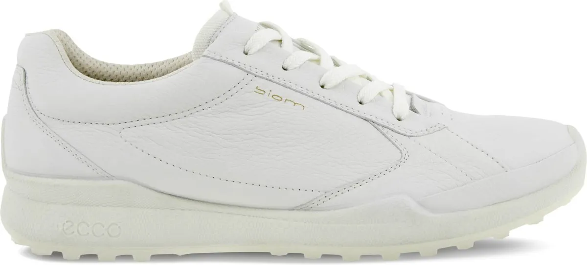 Ecco Biom Hybrid Vandtætte Herre Golfsko Uden Spikes - White - Str. 39 Normal