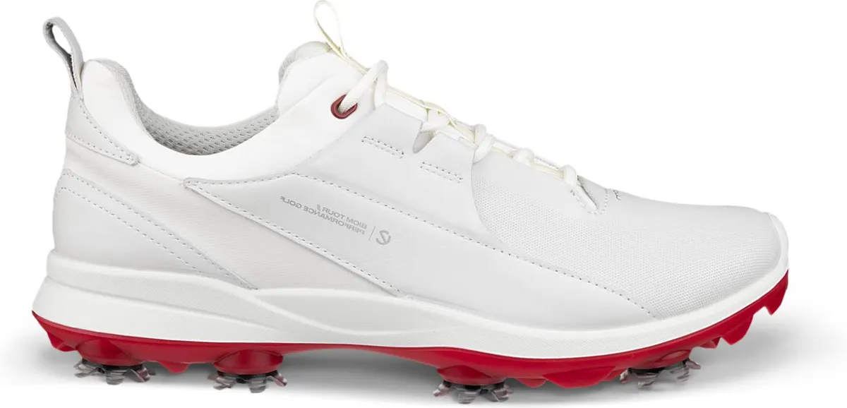 Ecco Biom Tour Vandtætte Dame Golfsko Med Spikes - White - Str. 37 Normal