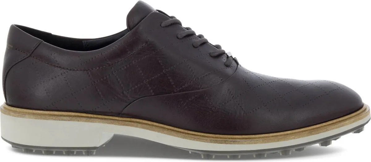 Ecco Classic Hybrid Vandtætte Herre Golfsko Uden Spikes - Mocha - Str. 40 Normal