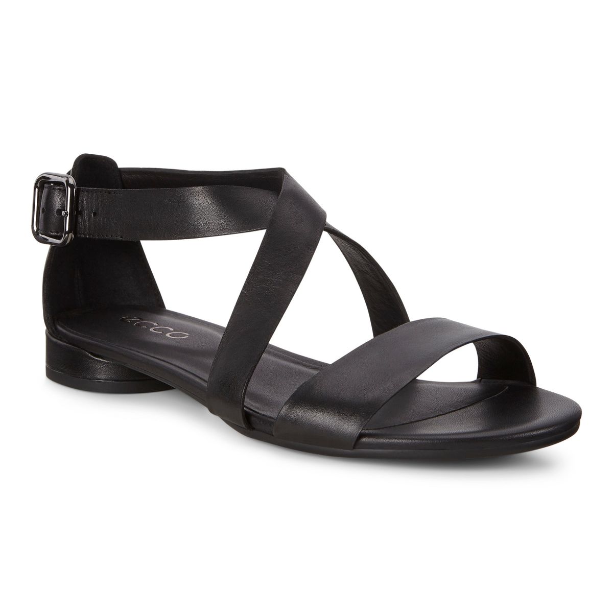 Ecco, Flat Sandal II W - Black - 38