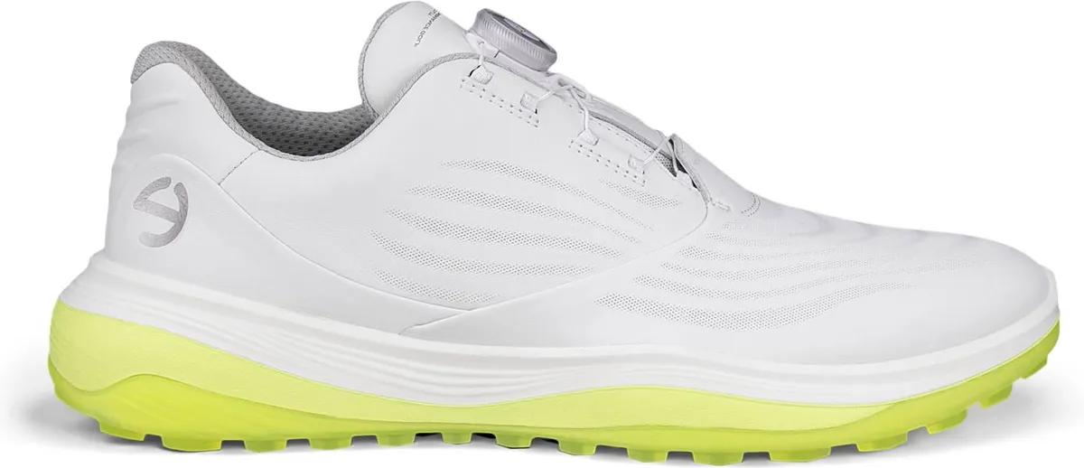 Ecco LT1 BOA Vandtætte Herre Golfsko Uden Spikes - White - Str. 41 Normal