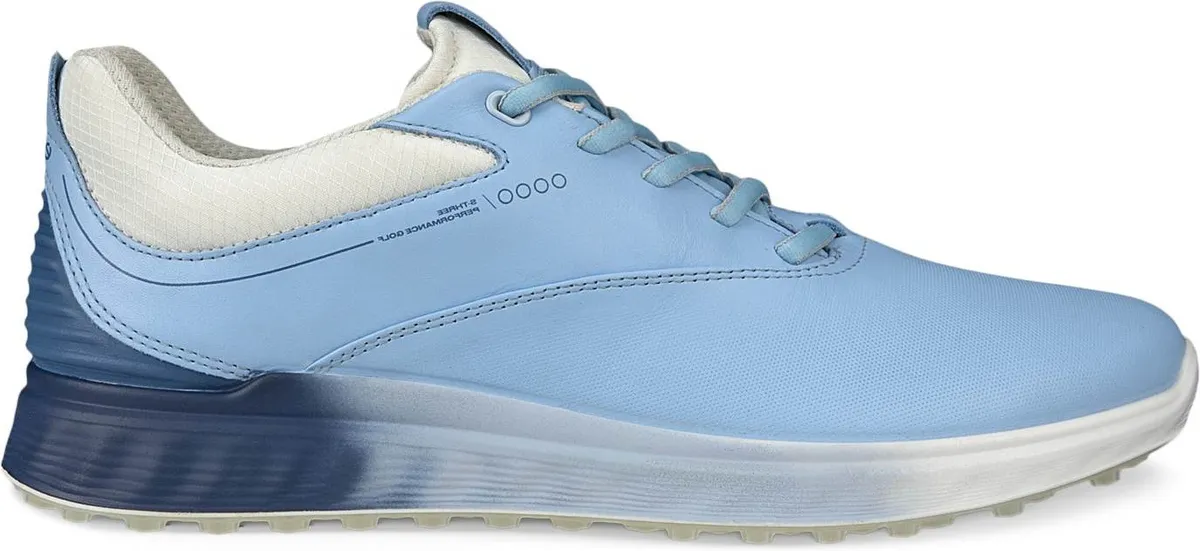 Ecco S-Three (2023) Vandtætte Dame Golfsko Uden Spikes - Bluebell/Retro Blue - Str. 36 Normal