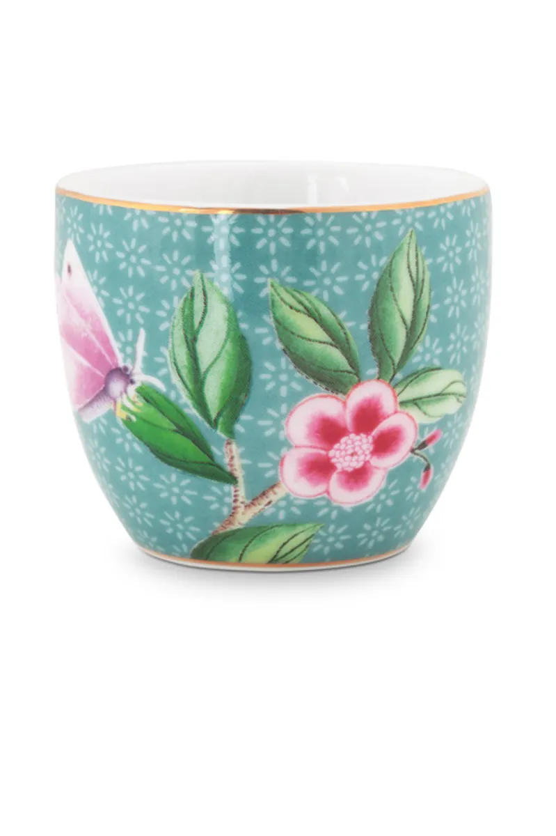 Egg Cup Blushing Birds Blue