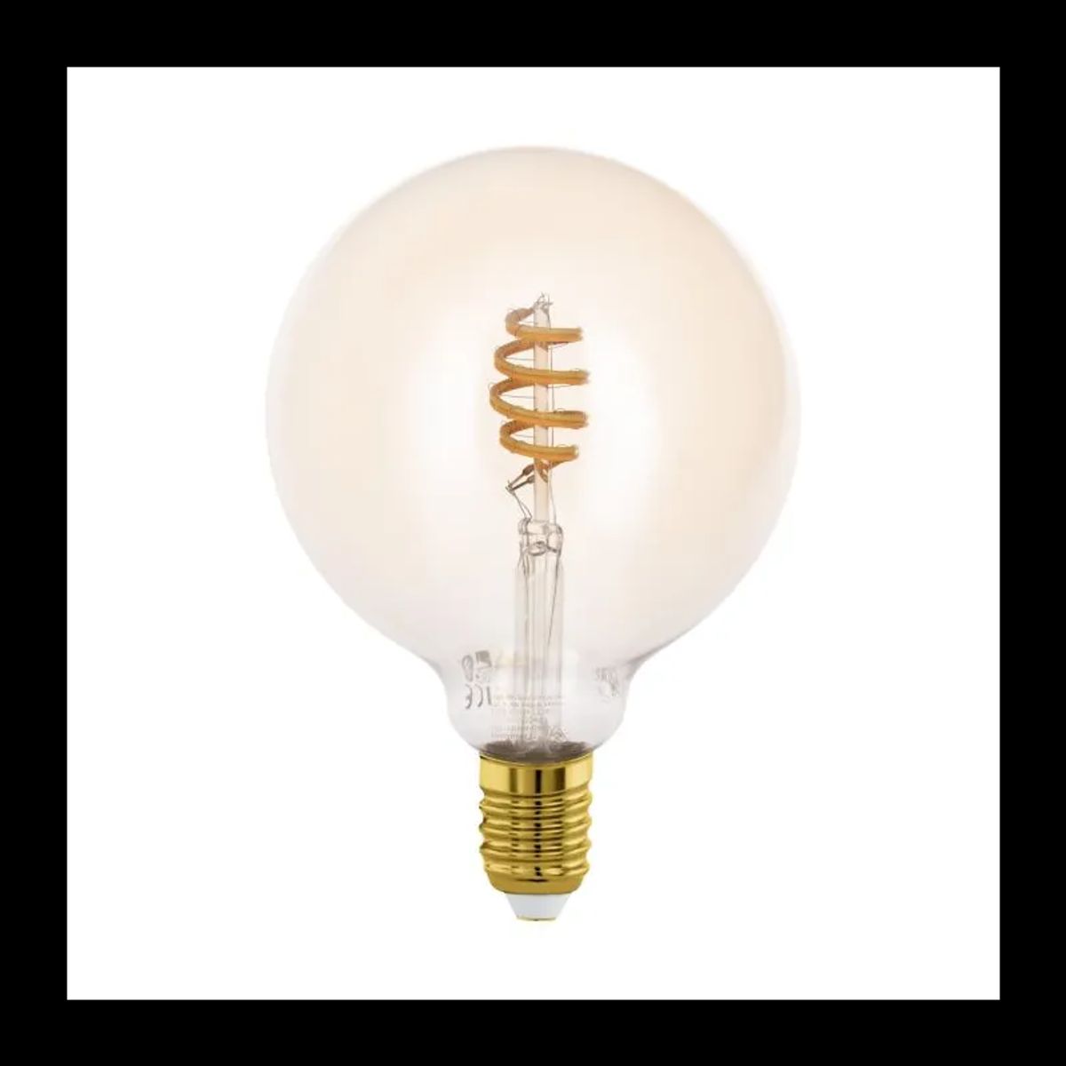 EGLO E27 Led-Z G125 Spiral 4,9w 360lm 2200-6500k Amber - Lyskildelampe - 12245