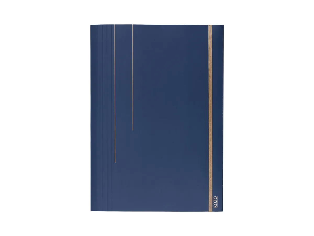 Elastikmappe Kozo A4 3-klap Navy