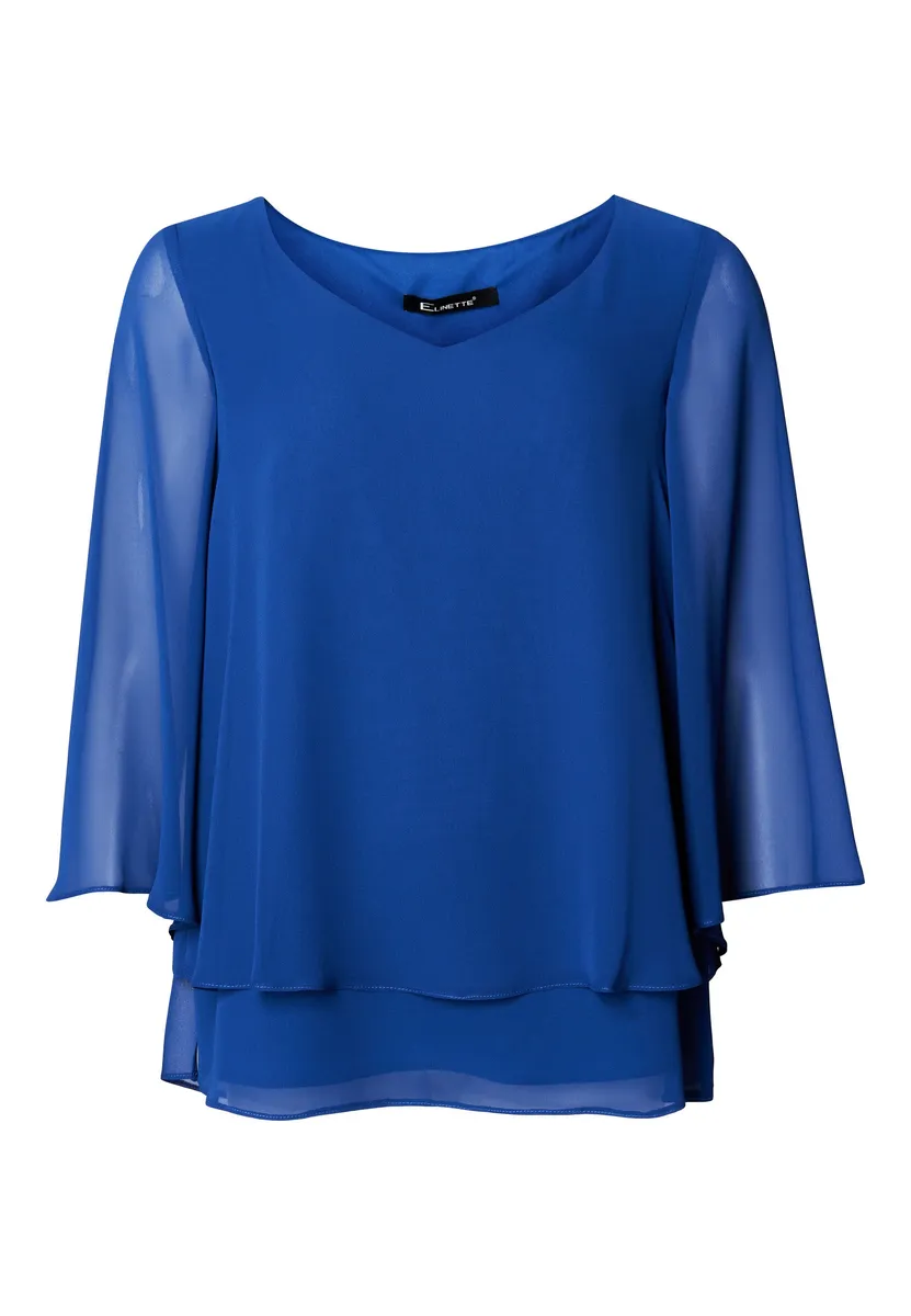 Elcamma - Royal Blue - Bluse - 38