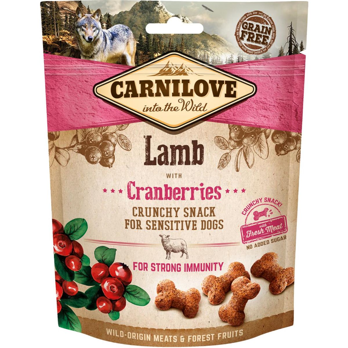 Eldorado - Carnilove Crunchy Snack Lam 200g - Hundegodbidder