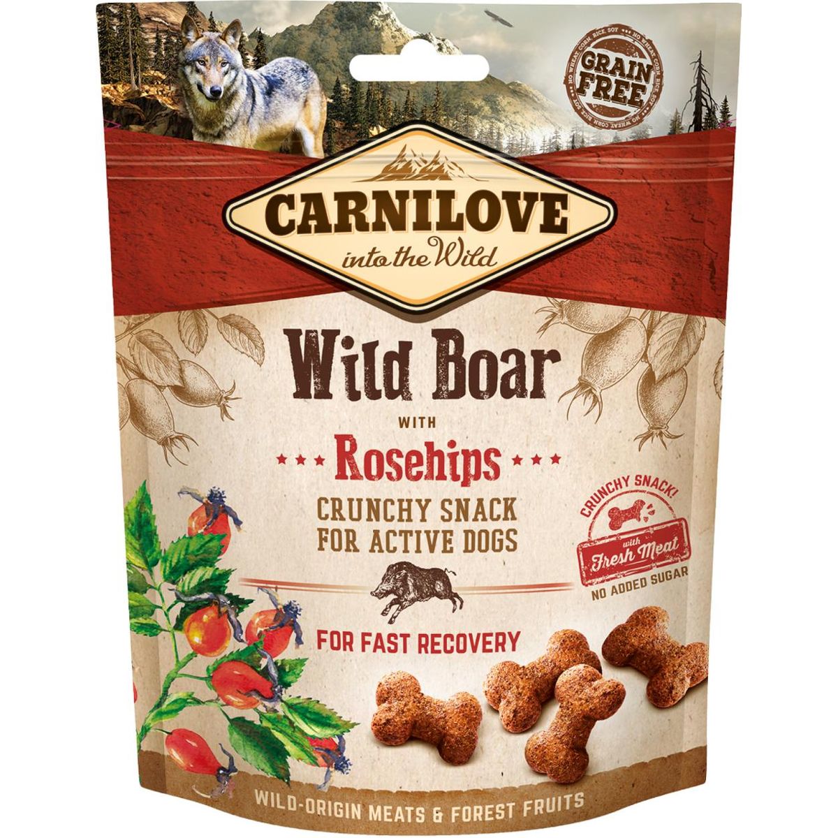 Eldorado - Carnilove Crunchy Snack Vildsvin & Hyben 200g