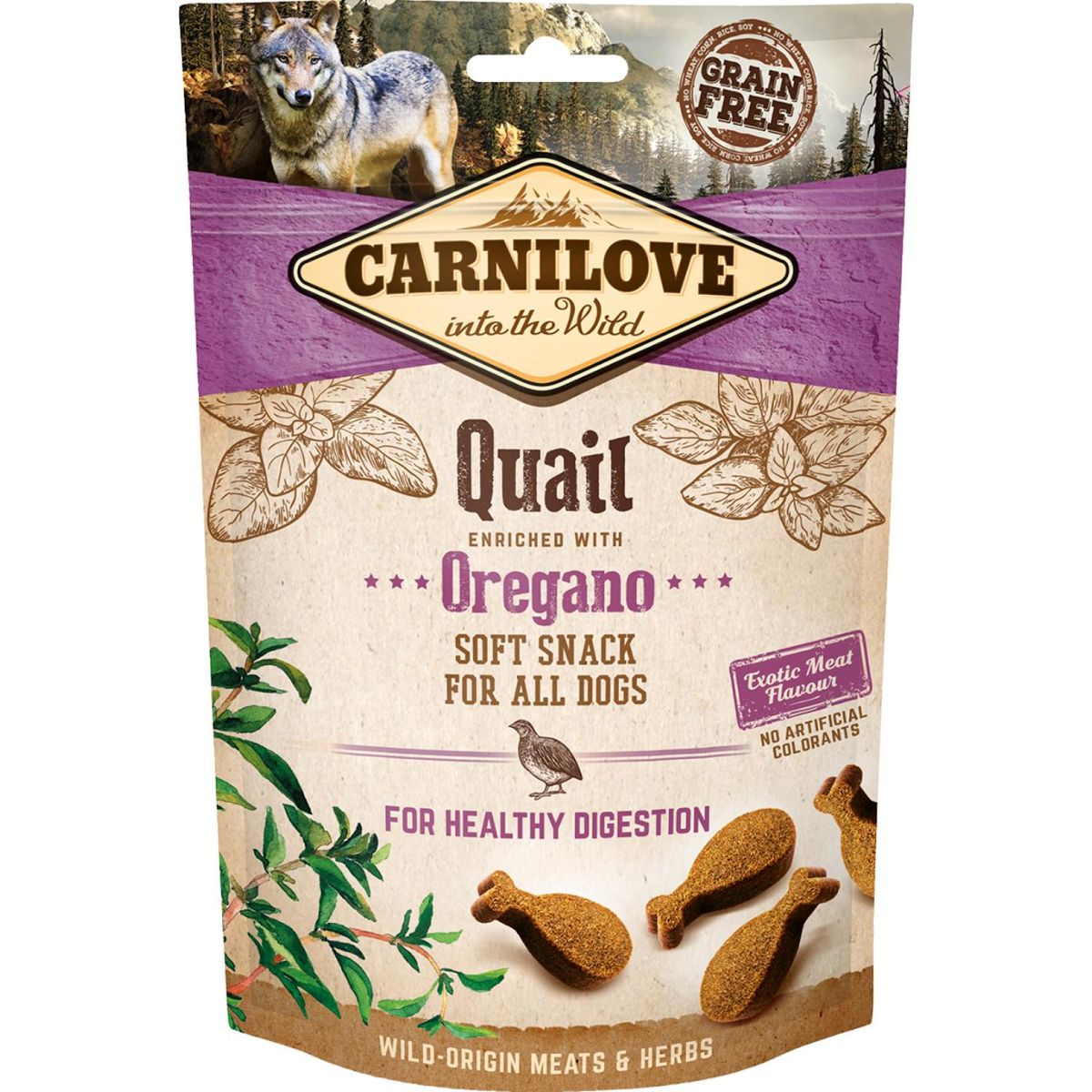 Eldorado - Carnilove Semi Moist Snack Vagtel & Oregano 200g