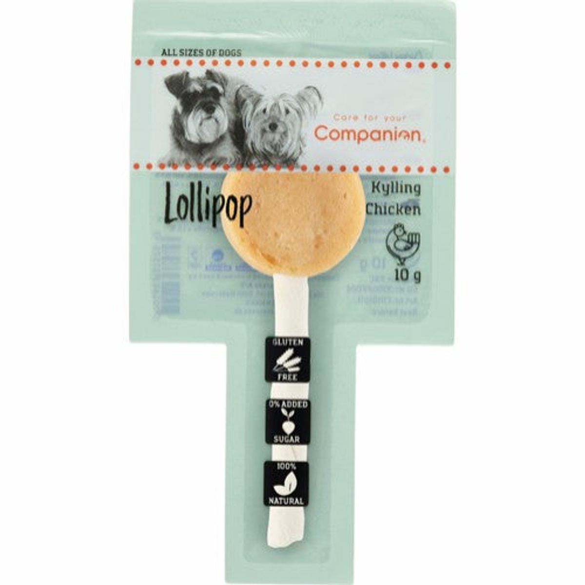 Eldorado - Companion Kyllinge Lollipop 10g, Glutenfri - Hundegodbidder