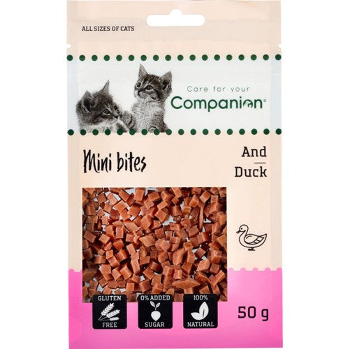 Eldorado - Companion Mini Ande Bites 50g Kattegodbidder - Kattegodbider