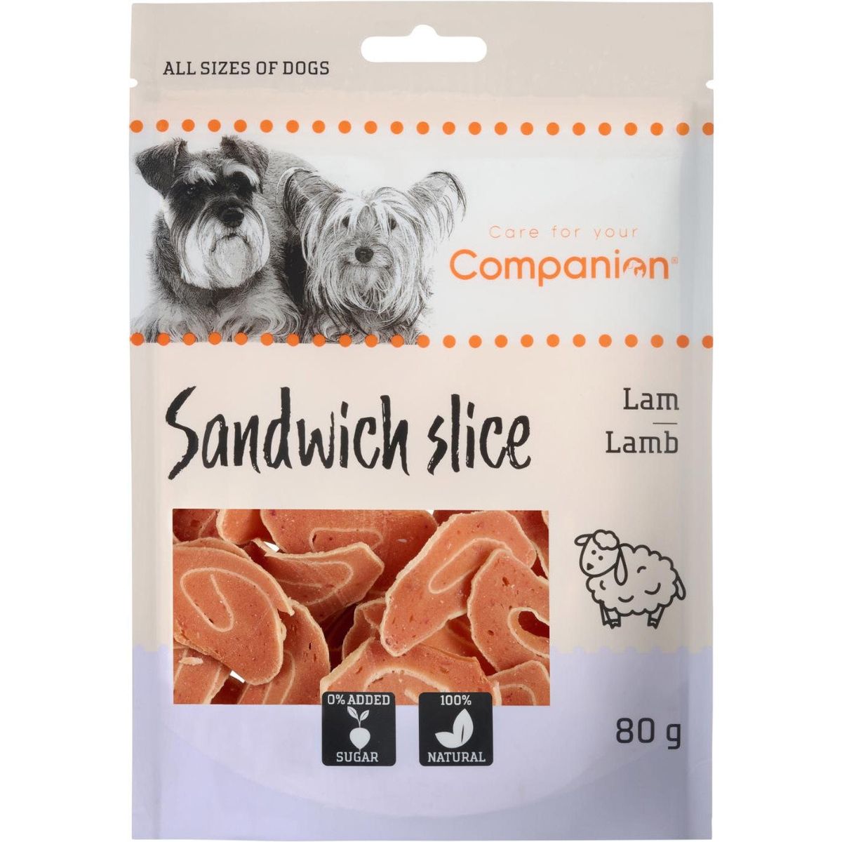 Eldorado - Companion Sandwich Slice - lam 80g - Hundegodbidder