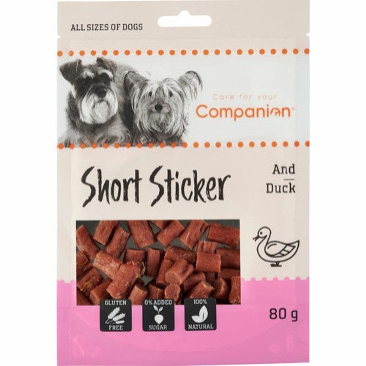 Eldorado - Companion Short Duck Sticker 80 g - Hundegodbidder