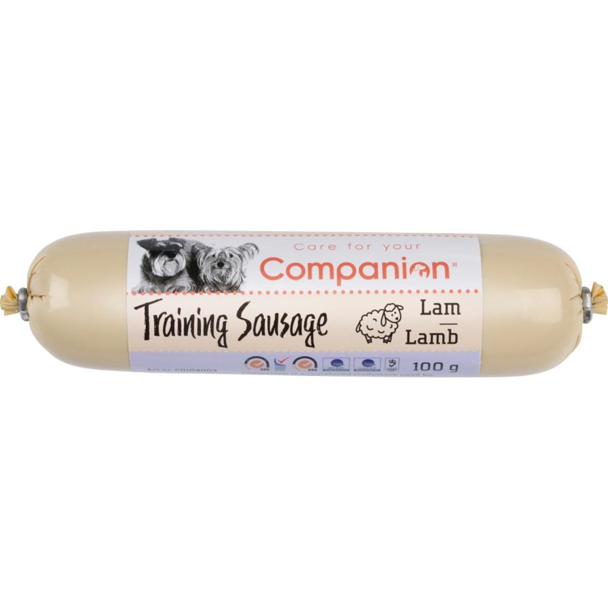 Eldorado - Companion Training Sausage Lam 100g - Hundegodbidder