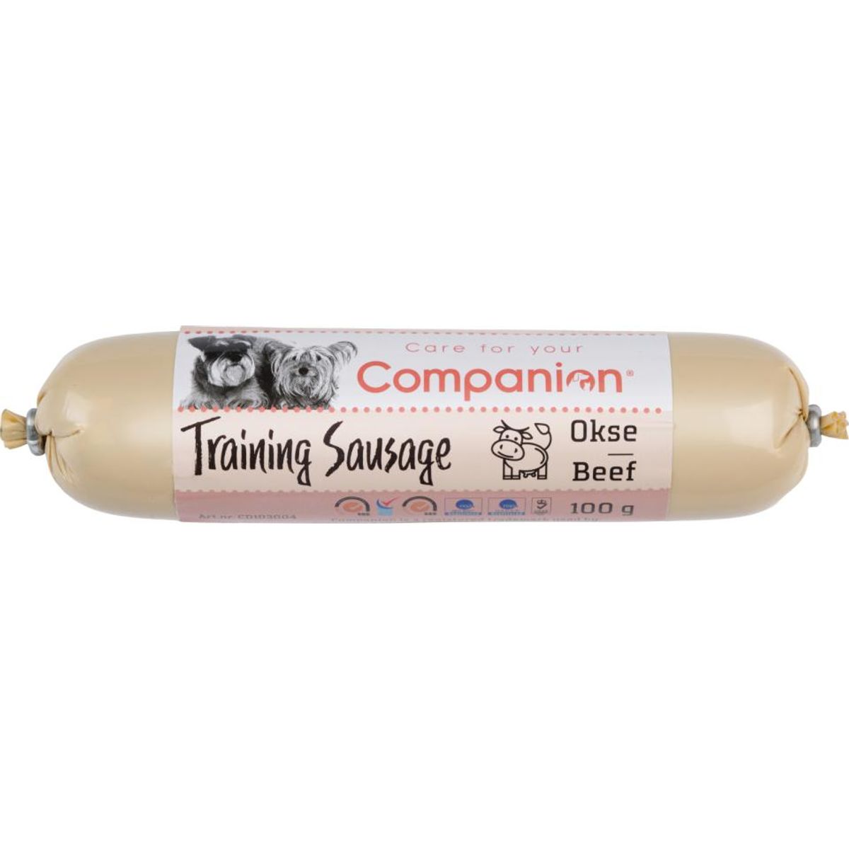 Eldorado - Companion training sausage okse 100g - Hundegodbidder