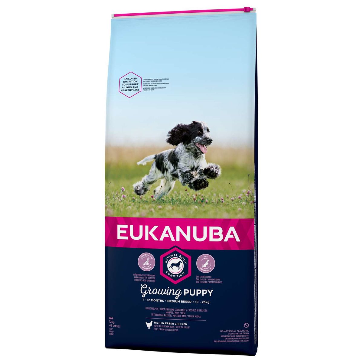 Eldorado - Eukanuba puppy M kylling & ris 12kg - Hundefoder