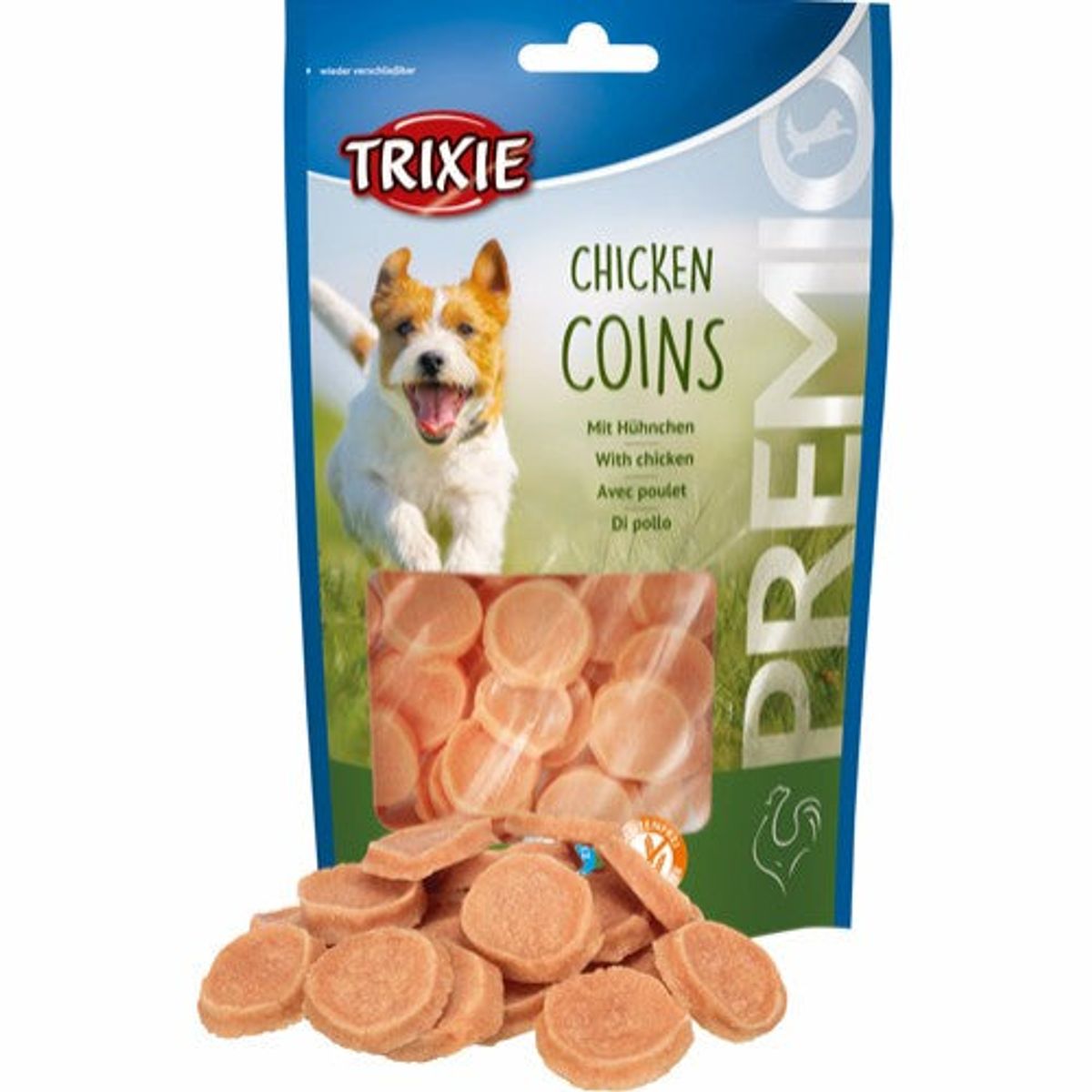 Eldorado - Trixie premio chicken coins hundegodbid, Glutenfri - Hundegodbidder