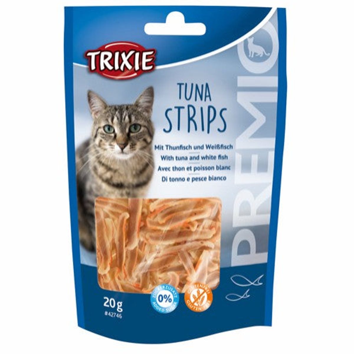 Eldorado - Trixie Premio Kattegodbidder Tun Strips, 20gr - Kattegodbider