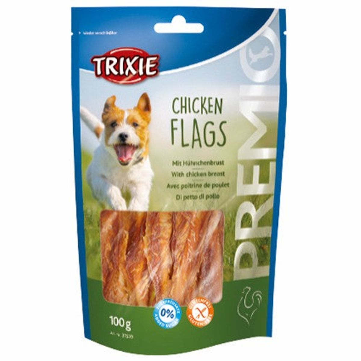 Eldorado - Trixie Premium Snacks Chicken Flags 100g - Hundegodbidder