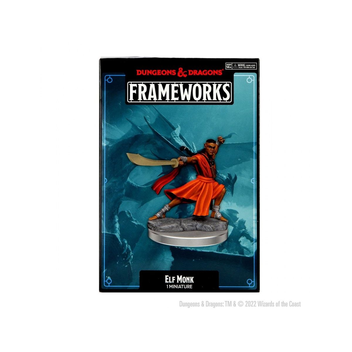 Elf Monk - Male - D&D Frameworks - Wizkids