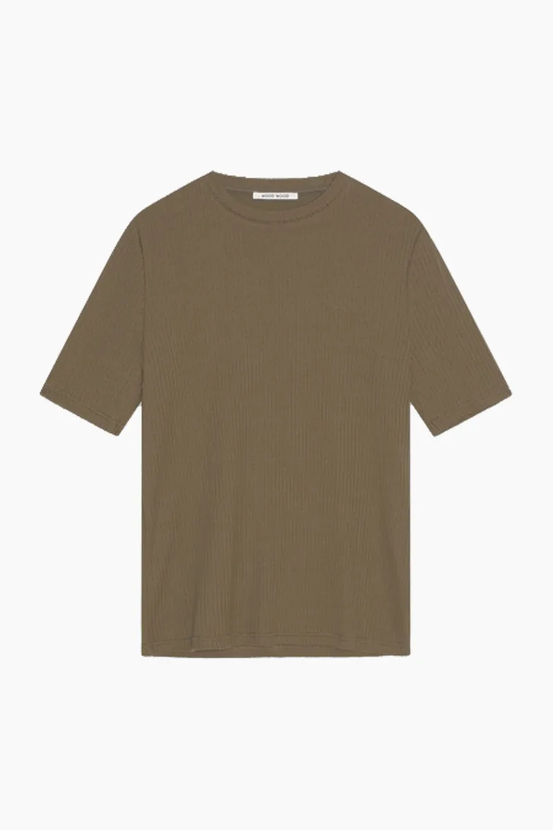 Emmy Fancy Jersey T-Shirt - Crocodile Green - Wood Wood - Grøn L