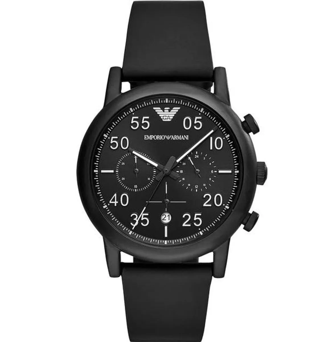 Emporio Armani Luigi Chronograph Black Herreur AR11133