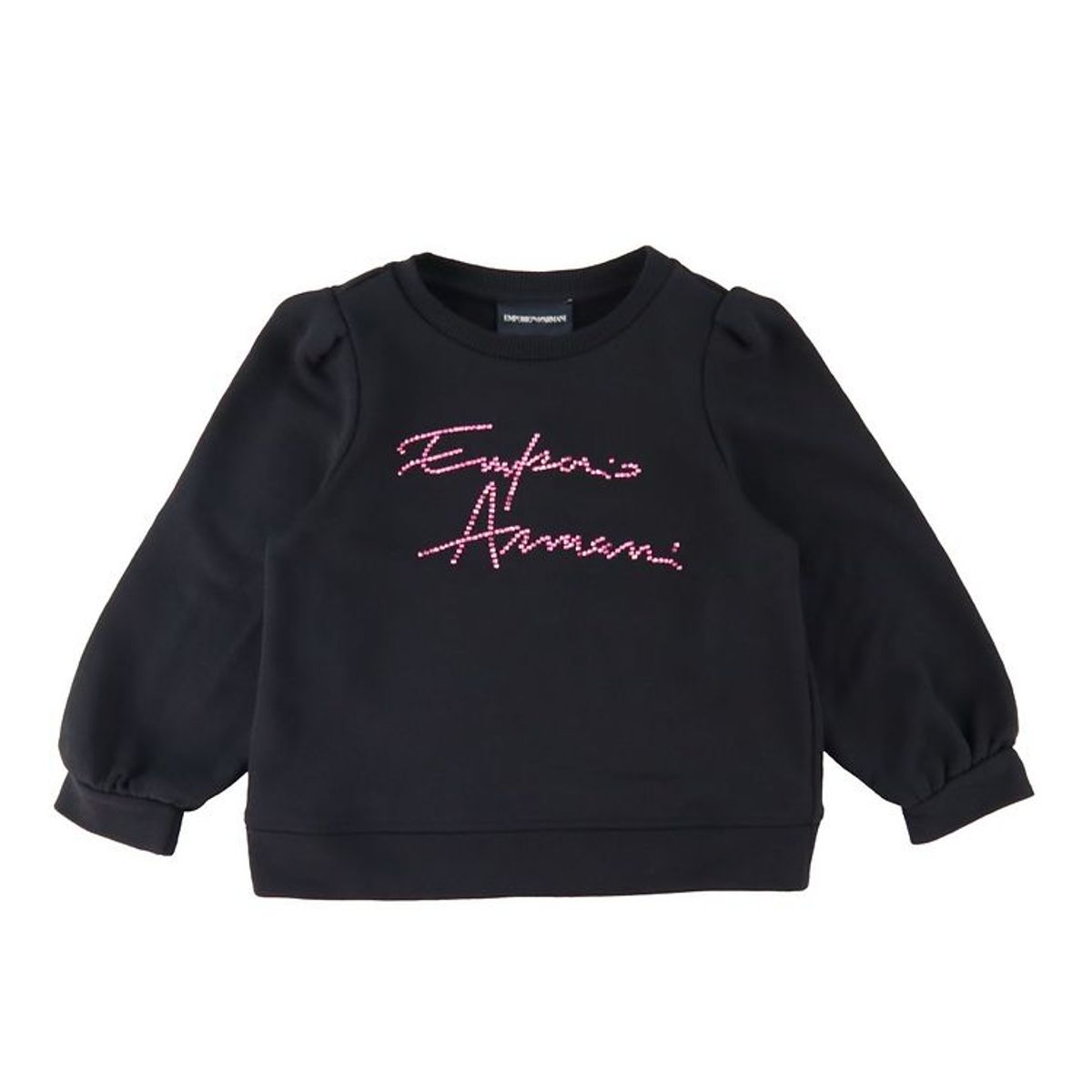 Emporio Armani Sweatshirt - Sort m. Pink/Similisten