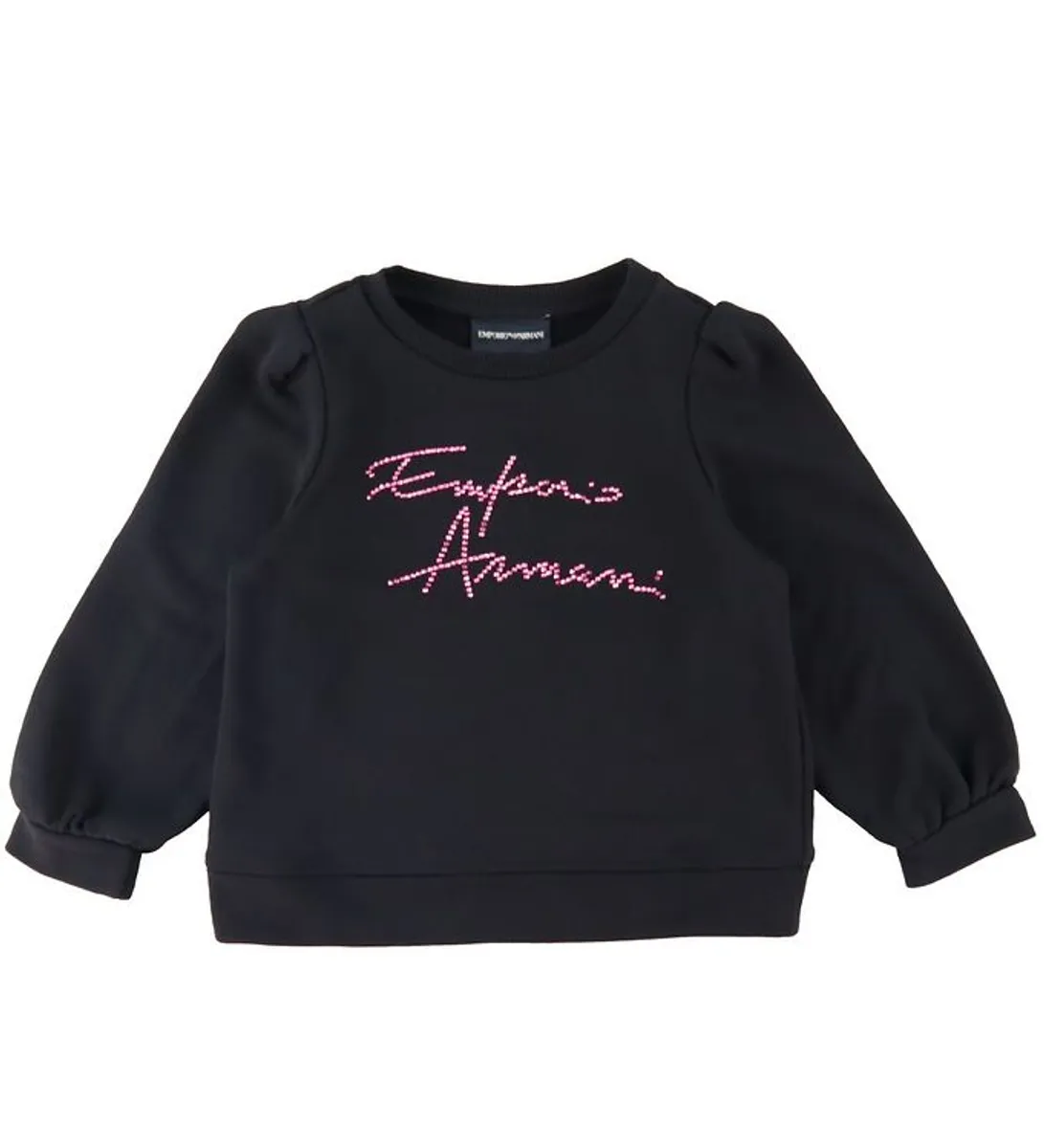 Emporio Armani Sweatshirt - Sort m. Pink/Similisten