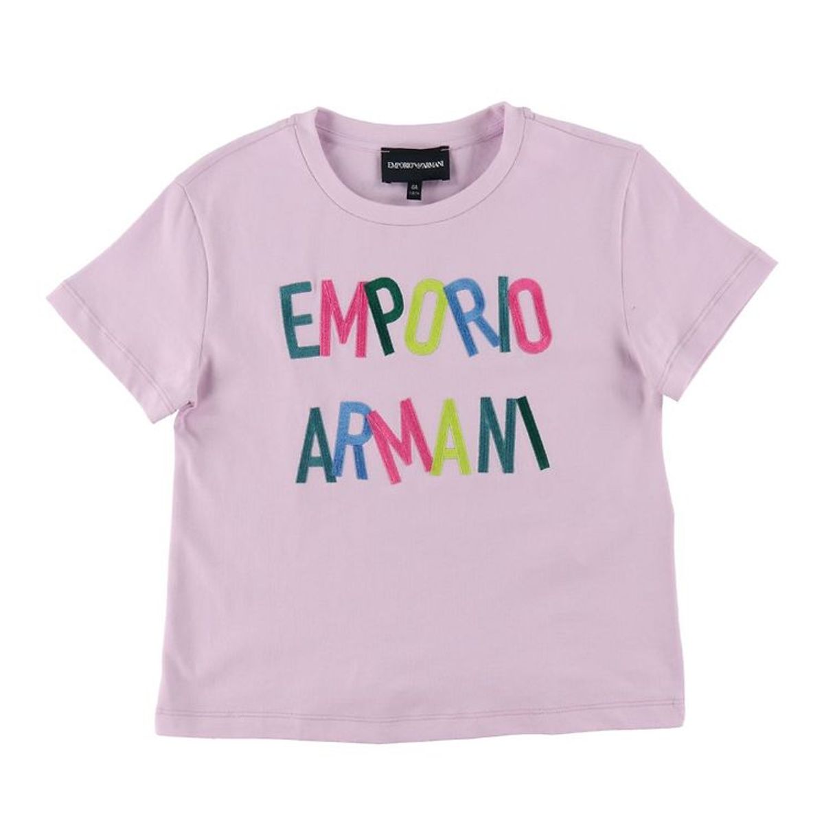 Emporio Armani T-shirt - Lyslilla m. Broderi