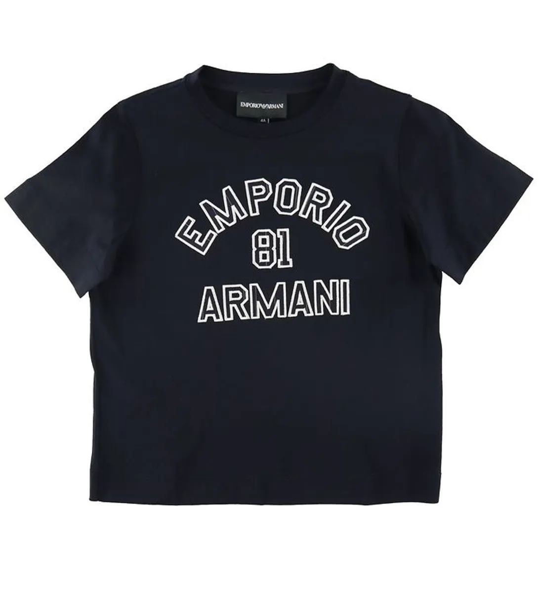 Emporio Armani T-shirt - Navy m. Hvid