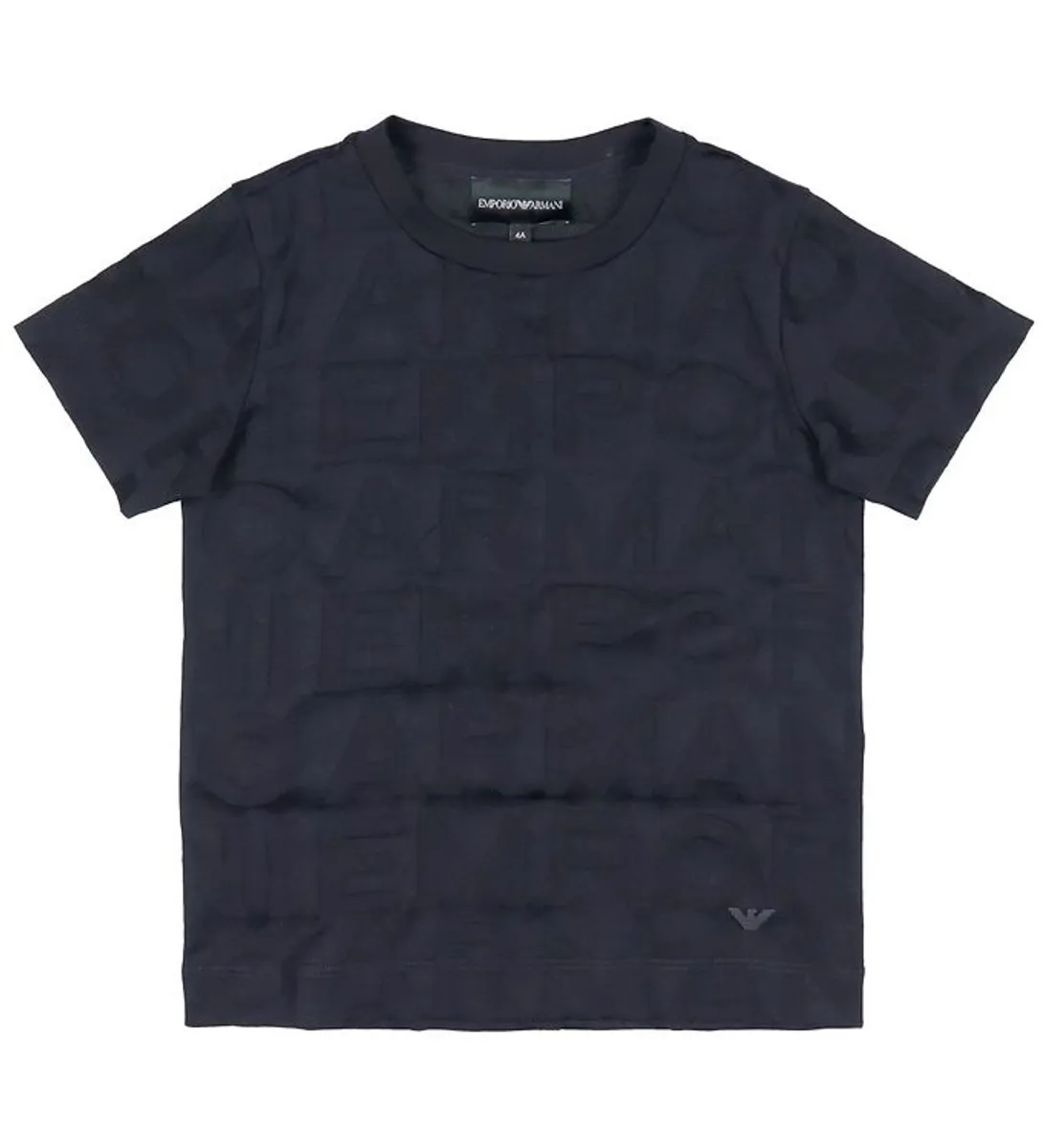 Emporio Armani T-shirt - Navy m. Tekst