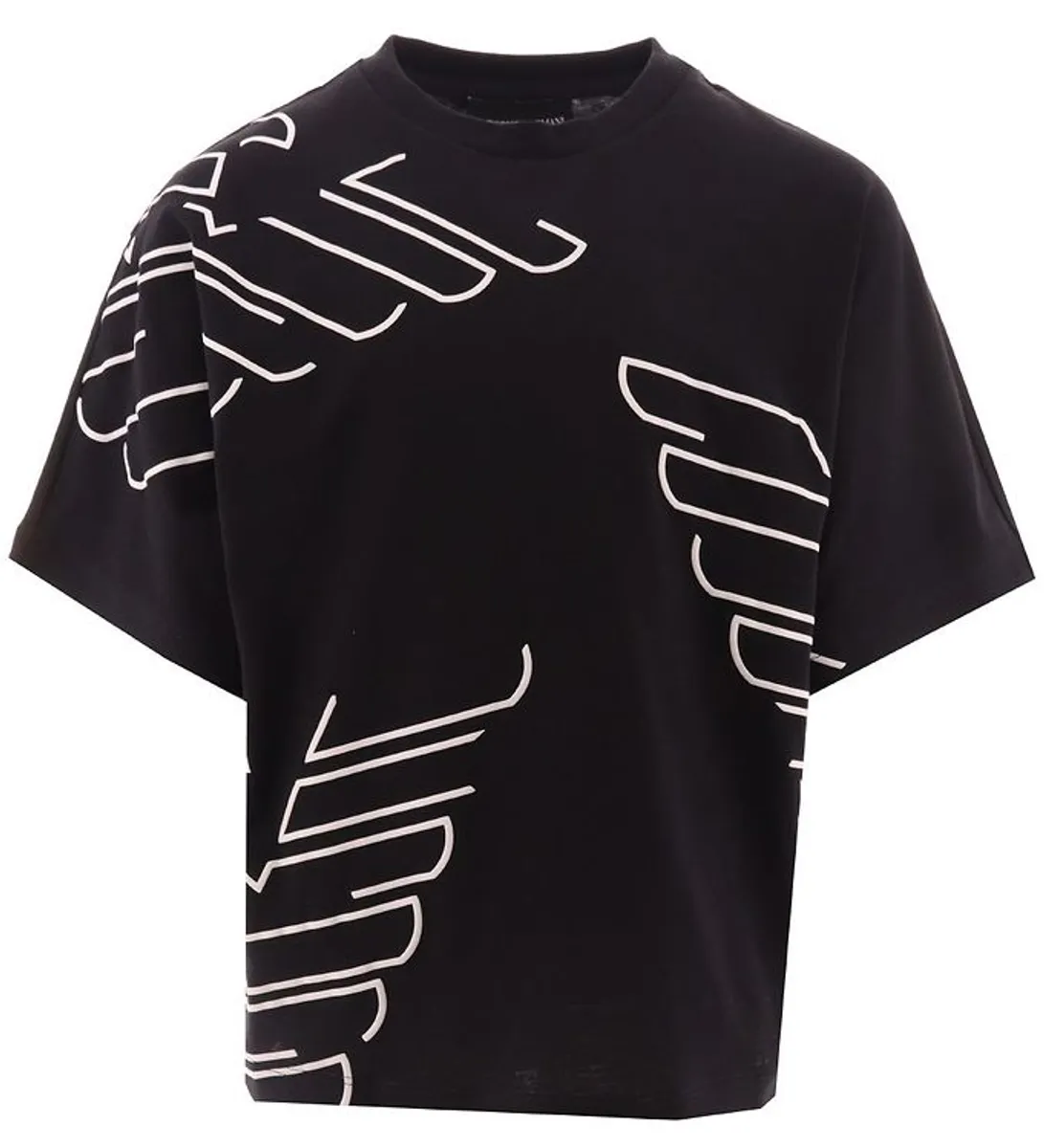 Emporio Armani T-shirt - Sort m. Hvid