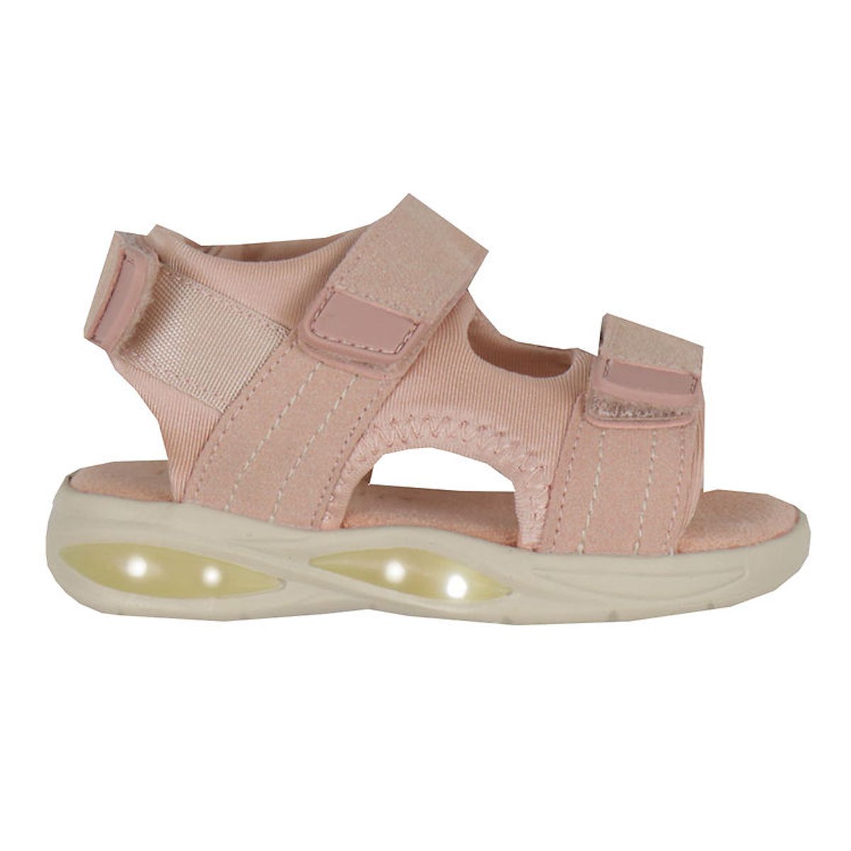 En Fant Sandal m. Velcro - Misty Rose m. Lys