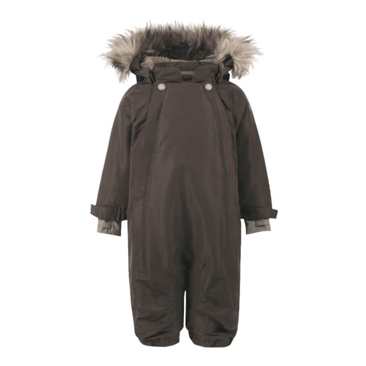 En Fant - Wholesuit W. Fake Fur All seams taped - Coffee Bean - 92