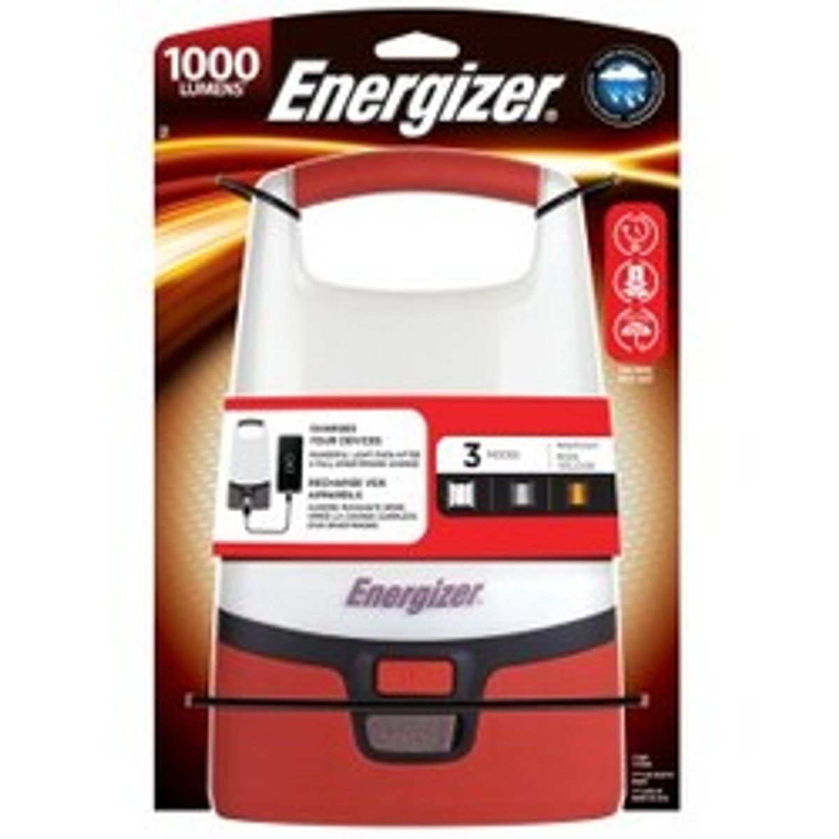 Energizer LED Campinglanterne 1000 lumen - indbygget powerbank