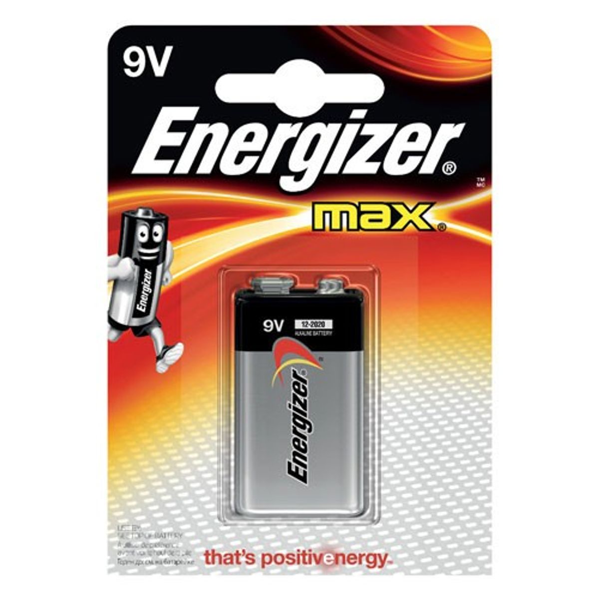 Energizer Max 9V batteri