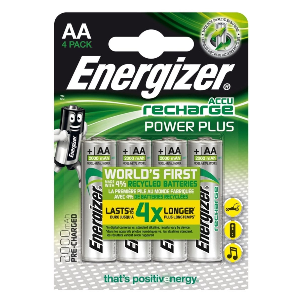 Energizer Rech Power Plus AA 2000 mAh (4-pack)