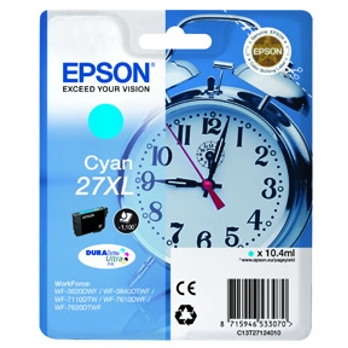 Epson 27XL T2712 C - C13T27124012 Original - Cyan 10,4 ml