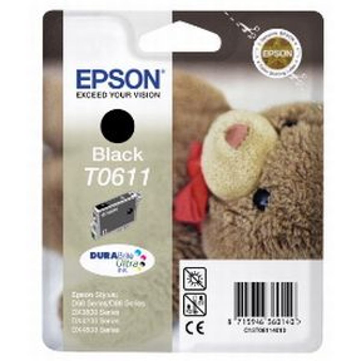 Epson T0611 BK - C13T06114010 Original - Sort 250 sider