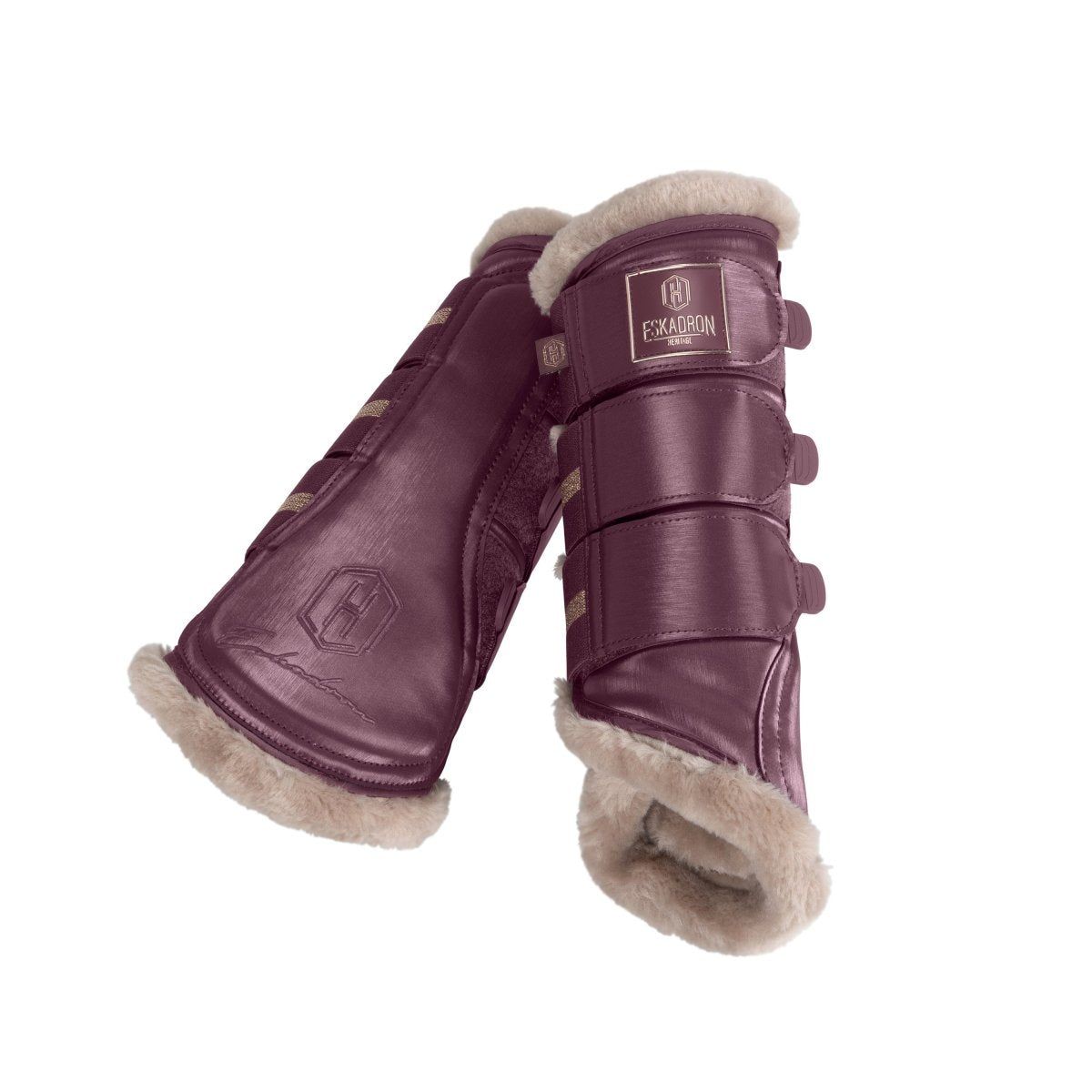 Eskadron Heritage 23 Glamslate FauxFur Shetty Gamacher - Cassis