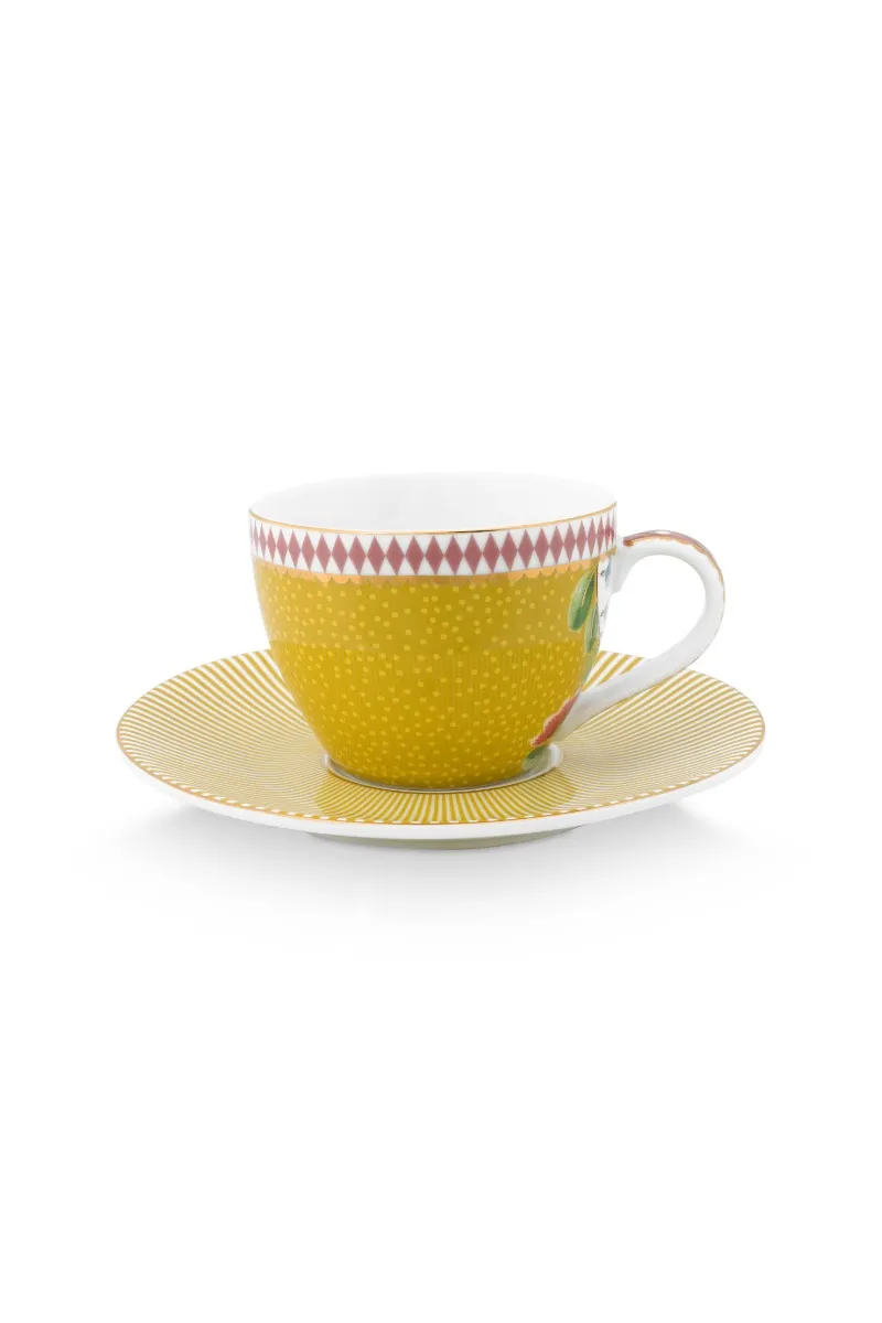 Espresso Cup & Saucer La Majorelle Yellow 120ml