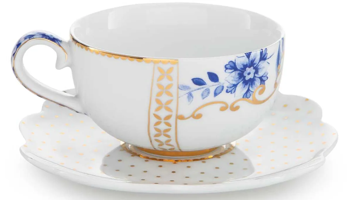 Espresso Cup & Saucer Royal White 125ml